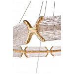 Люстра кольцевая с текстурным природным рисунком IceFlame варинант исполнения - 4 | Loft Concept в Красноярске