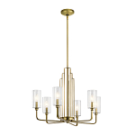  Люстра с прозрачными рифлеными цилиндрическими плафонами Kichler варинант исполнения - 16 | Loft Concept в Красноярске