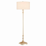 Торшер с абажуром в форме цилиндра на золотистом каркасе Floor lamp Amanda варинант исполнения - 2 | Loft Concept в Красноярске