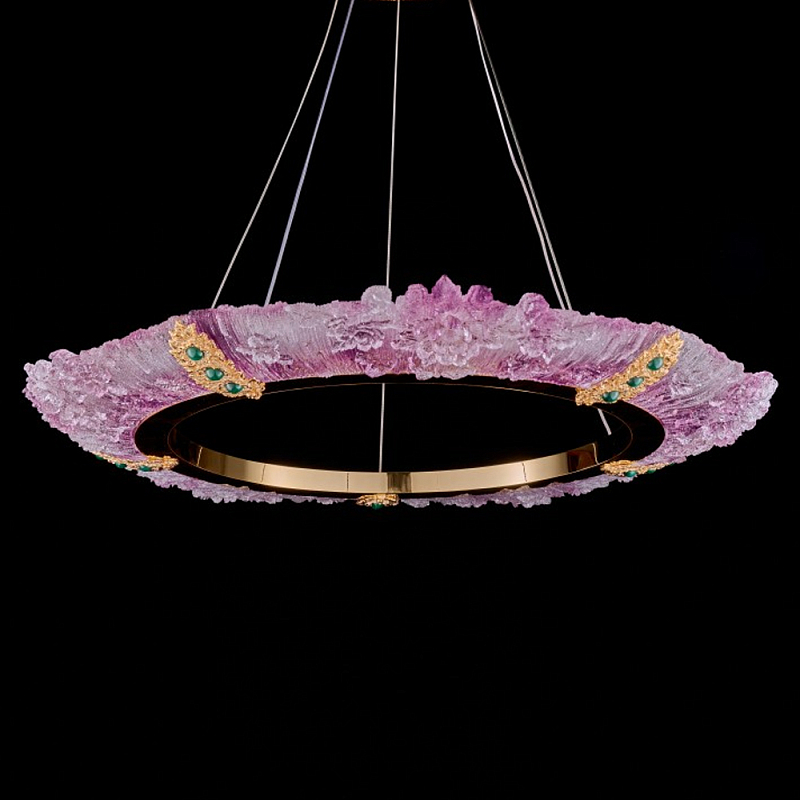 Люстра в форме кольца розовая Warm Pink Light Золотой Розовый Люстра в форме кольца розовая Warm Pink Light Золотой Розовый в Красноярске | Loft Concept