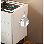 Умная прикроватная тумбочка c зарядкой для телефона Smart Furniture варинант исполнения - 3 | Loft Concept в Красноярске
