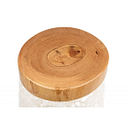 Керамический столик с деревянной столешницей "Пешка" варинант исполнения - 5 | Loft Concept в Красноярске