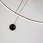 Светодиодная люстра Black LED Circle and Ball Lamp варинант исполнения - 6 | Loft Concept в Красноярске