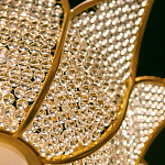 Люстра в форме тюльпана с лепестками из прозрачных стеклянных бусин Hanging Flowers варинант исполнения - 5 | Loft Concept в Красноярске