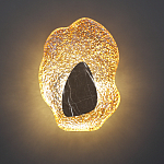 Бра с волнообразным стеклянным плафоном и вставкой из мрамора Liquid Stone варинант исполнения - 9 | Loft Concept в Красноярске