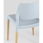 Пластиковый стул на ножках из массива бука Ferret Grey-Blue варинант исполнения - 3 | Loft Concept в Красноярске