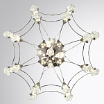 Люстра подвесная из металла с хрустальными подвесками прозрачного цвета Quasar 41 варинант исполнения - 10 | Loft Concept в Красноярске