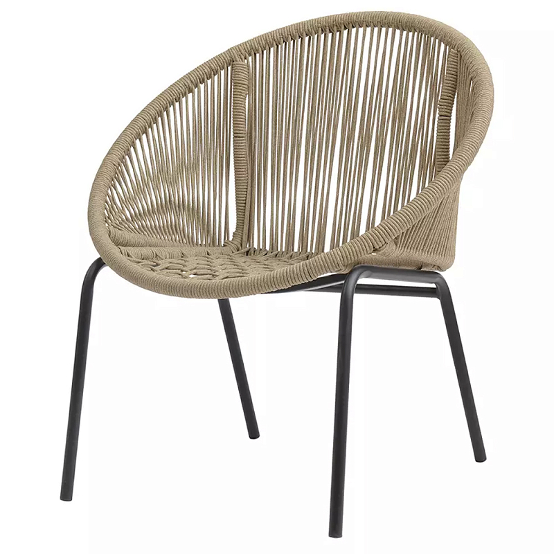 Кресло плетеное круглое Round Wicker Chair Коричневый Кресло плетеное круглое Round Wicker Chair Коричневый в Красноярске | Loft Concept