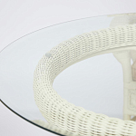 Комплект обеденный из ротанга Eloise grand white варинант исполнения - 13 | Loft Concept в Красноярске