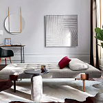 Дизайнерский журнальный стол с чёрной круглой столешницей Visanyp варинант исполнения - 2 | Loft Concept в Красноярске