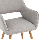 Стул в рогожке серого цвета NEASAN STOOL варинант исполнения - 7 | Loft Concept в Красноярске