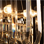 Бра цвета никель с изогнутыми хрустальными элементами Radiant Ribbons варинант исполнения - 7 | Loft Concept в Красноярске