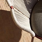 Дизайнерское уличное кресло с веревочной спинкой PETALO Armchair варинант исполнения - 11 | Loft Concept в Красноярске