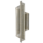 Бра серебряное изогнутой формы с перфорацией Perforation варинант исполнения - 3 | Loft Concept в Красноярске