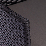 Обеденный комплект из искуственного ротанга Vintara черный варинант исполнения - 5 | Loft Concept в Красноярске