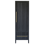 Узкий Шкаф Primo с 2 выдвижными ящиками Черный дуб варинант исполнения - 1 | Loft Concept в Красноярске