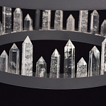 Люстра с двумя кольцами черного цвета с хрустальными элементами QUARTZ CRYSTAL варинант исполнения - 11 | Loft Concept в Красноярске