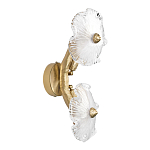 Бра с ветвистыми бронзовыми элементами и стеклянными рифлеными дисками Textured Glass Bra варинант исполнения - 4 | Loft Concept в Красноярске