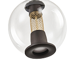 Подвесной светильник с плафоном в форме шара Inner Gleam Orb black  варинант исполнения - 3 | Loft Concept в Красноярске