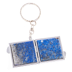 Зеркало брелок складное двухстороннее из натурального камня Лазурит Stone Mirrors варинант исполнения - 6 | Loft Concept в Красноярске