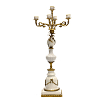 Подсвечник белый Попугай из фарфора с бронзовыми элементами Eden Garden варинант исполнения - 2 | Loft Concept в Красноярске