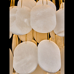 Люстра с овальными подвесками из натурального камня Spatial Composition варинант исполнения - 4 | Loft Concept в Красноярске