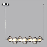 Подвесной светильник линейный с 7-ю рифлеными стеклянными шарами Marcelh Light варинант исполнения - 8 | Loft Concept в Красноярске