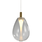 Подвесной светильник со стеклянным плафоном в форме капли NAOMI drop transparent glass варинант исполнения - 3 | Loft Concept в Красноярске