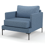 Мебельная ткань Шенилл голубой цвет 138 см T4-26 варинант исполнения - 5 | Loft Concept в Красноярске