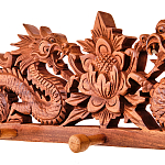 Панно-вешалка из дерева драконы Panel With Animals варинант исполнения - 2 | Loft Concept в Красноярске