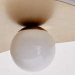 Люстра круглая с 2-мя металлическими абажурами Andromeda варинант исполнения - 3 | Loft Concept в Красноярске