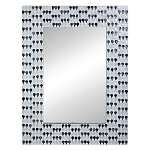 Прямоугольное зеркало с инкрустацией раковинами устриц Mother оf Pearl Facets варинант исполнения - 1 | Loft Concept в Красноярске