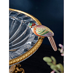 Чаша стеклянная с фигурками разноцветных попугаев на ободке 41 Eden Garden варинант исполнения - 4 | Loft Concept в Красноярске