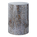 Столик с инкрустацией с перламутровым узором Dominic Black варинант исполнения - 1 | Loft Concept в Красноярске