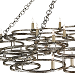 Люстра фигурная многоярусная из круглых элементов Round Metal Element варинант исполнения - 1 | Loft Concept в Красноярске