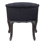 Кресло низкое в стиле прованс Черный Лен Louis French Armchair  варинант исполнения - 3 | Loft Concept в Красноярске