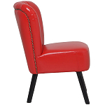 Кресло с обивкой из эко-кожи Harper Armchair Red варинант исполнения - 3 | Loft Concept в Красноярске
