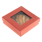 Зеркало карманное складное круглое из натурального камня Оникс в подарочной упаковке Gold Stone Mirrors варинант исполнения - 4 | Loft Concept в Красноярске