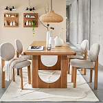 Деревянный стул из массива дуба Reed Oak Chair варинант исполнения - 6 | Loft Concept в Красноярске