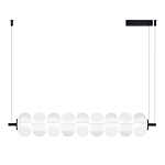 Светодиодный подвесной светильник линейный с белым воздушным плафоном Glowing Cloud варинант исполнения - 1 | Loft Concept в Красноярске