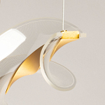 Люстра линейная с изогнутым плафоном Wave Line варинант исполнения - 10 | Loft Concept в Красноярске