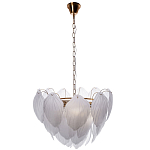 Люстра с лепестками из матового рифленого стекла Chandelier Water Lily варинант исполнения - 1 | Loft Concept в Красноярске