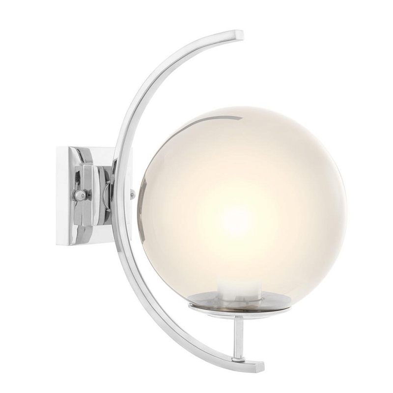 Бра Eichholtz Wall Lamp Cascade Nickel Никель Дымчатый (Smoke) Бра Eichholtz Wall Lamp Cascade Nickel Никель Дымчатый (Smoke) в Красноярске | Loft Concept