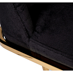 Стул обеденный велюровый черный с золотым каркасом Nobility варинант исполнения - 4 | Loft Concept в Красноярске