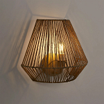 Бра с плетенным из пеньки абажуром Jutti H25 см варинант исполнения - 2 | Loft Concept в Красноярске