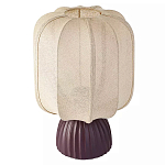 Настольная лампа с фактурным основанием и бежевым тканевым абажуром Modern Textured Table Lamp варинант исполнения - 1 | Loft Concept в Красноярске