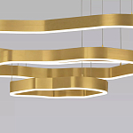 Люстра подвесная с 3-мя ассиметричными светодиодными лампами Golden Current варинант исполнения - 4 | Loft Concept в Красноярске