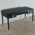 Письменный стол Elsa Dreams Black Шпон дерево с двумя ящиками варинант исполнения - 2 | Loft Concept в Красноярске