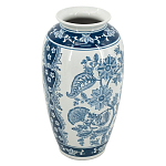 Ваза с синим цветочным орнаментом Blue & White Ornament  варинант исполнения - 1 | Loft Concept в Красноярске