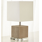 Настольная лампа деревянная с белым абажуром Wooden Table Lamp варинант исполнения - 1 | Loft Concept в Красноярске